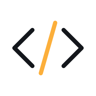 Code brackets icon representing custom WordPress development