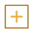 Frame with a plus icon representing custom blocks and the block editor