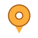 Map pin, representing the studio's office address