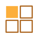 Grid of four blocks with one highlighted, representing reusable block patterns