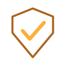 Shield with a tick, representing ongoing WordPress security hardening