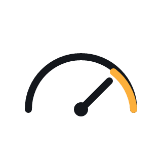 Speedometer icon representing WordPress speed optimization
