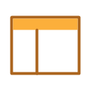 Page layout frame icon representing custom WordPress theme development